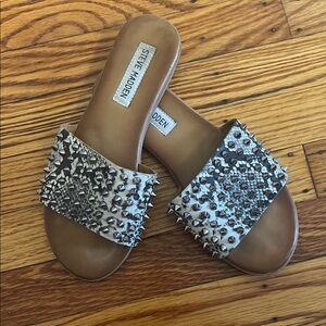 Steve Madden Spiked Brown Sandals
